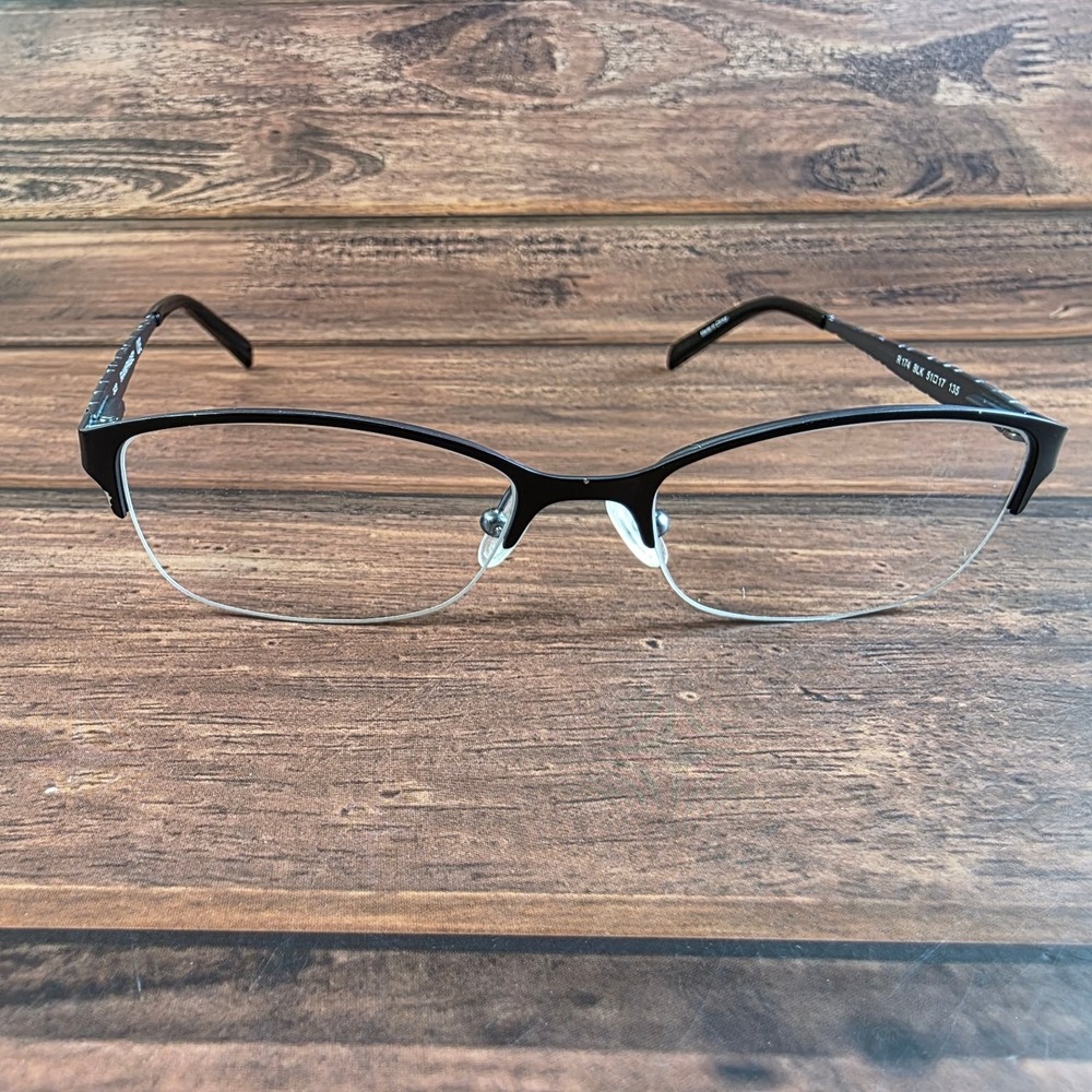 Rampage Women's eyeglasses Black 51-17 Semi-Rimless‎ Stylish FRAMES ONLY